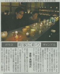 山陽新聞（10月13日）に「倉敷とあかりとガラスの作家たち（第４回）」が掲載されました