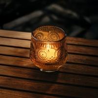 【新発売】先行予約クーポン450円OFF|アウトドアキャンドル「メダリオン」(アンバー)