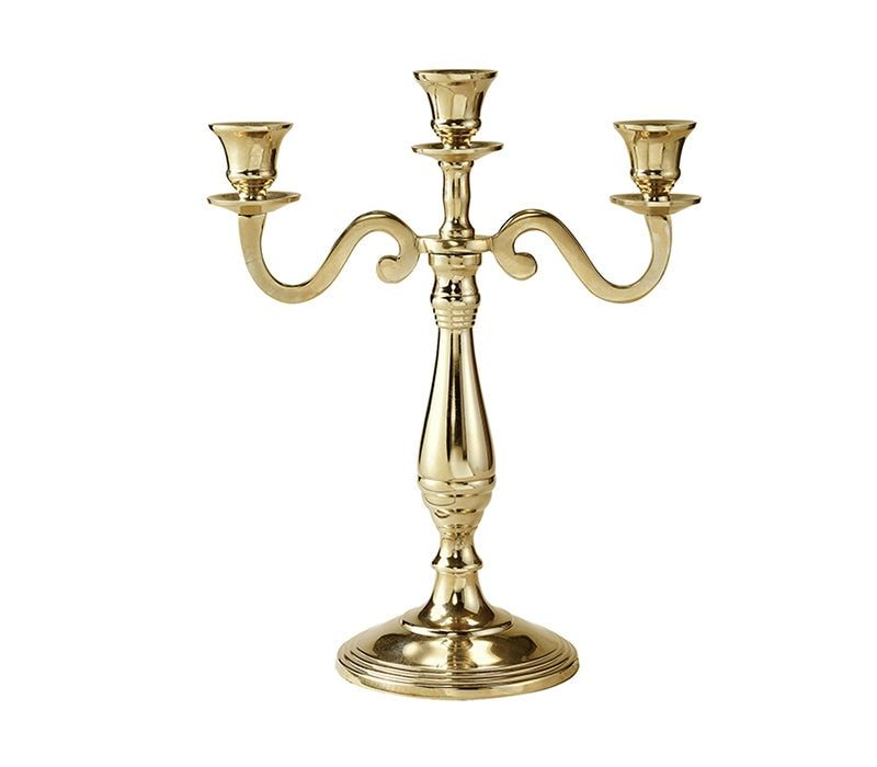 キャンドルスタンド「シャルム3」（ゴールド）