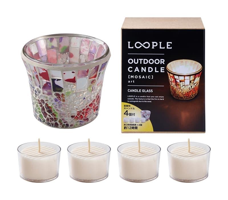 アウトドアキャンドル「モザイク」（アール） | キャンドルワールド