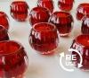 エコリユースキャンドルグラス「スクワッシュ」１２個セット（レッド）