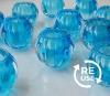 エコリユースキャンドルグラス「スクワッシュ」１２個セット（ブルー）