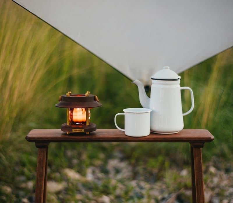 キャンドルランタン「グローブ」(アンバー)