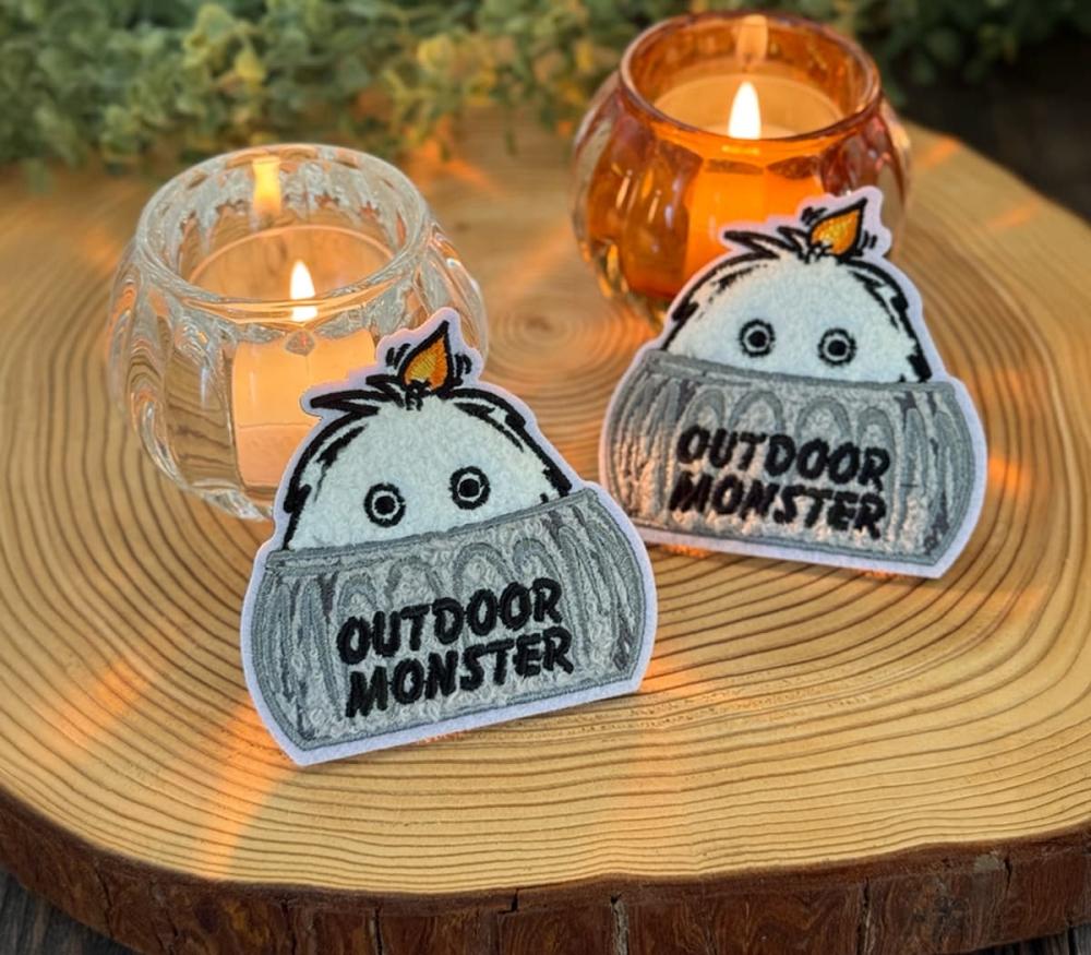 アウトドアモンスター もふもふワッペン | キャンドルワールド