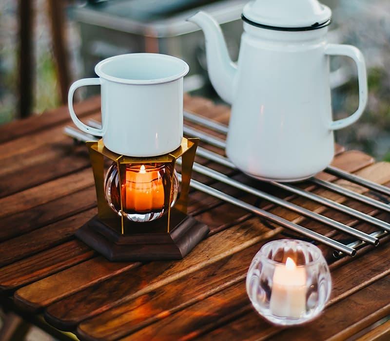 キャンドルウォーマー「グローブ」（アンバー）