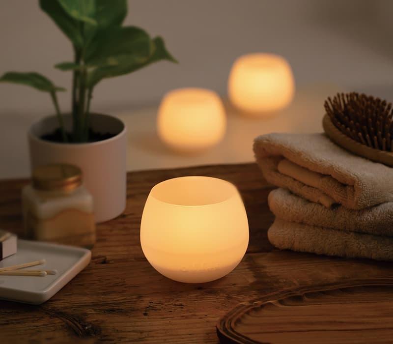 バスアロマキャンドル「プカ」（ラベンダーティー）