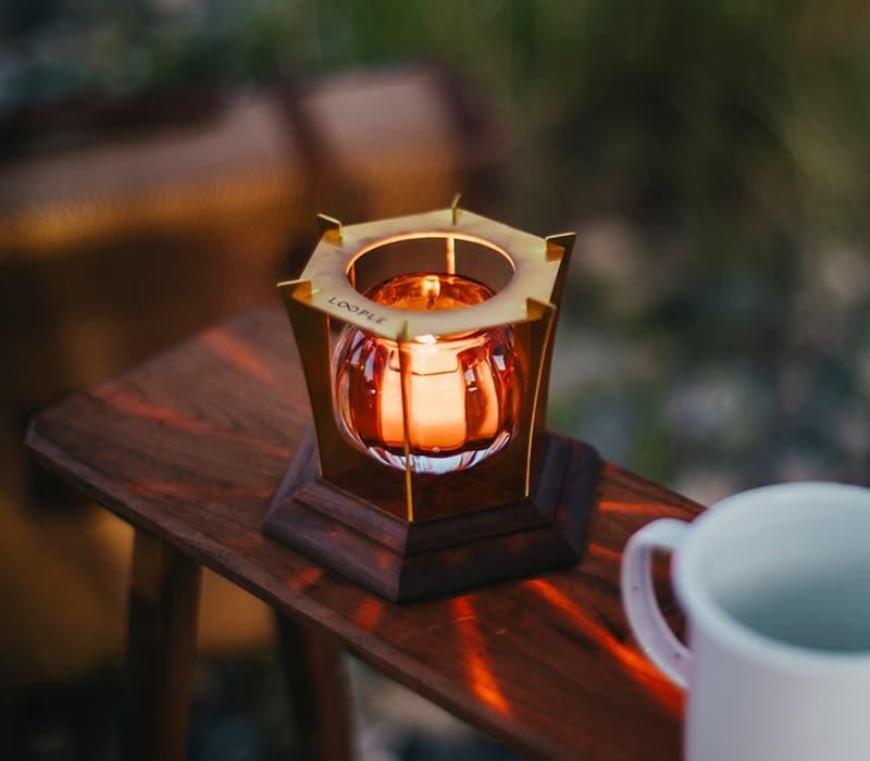 キャンドルウォーマー「グローブ」（アンバー） | キャンドルワールド