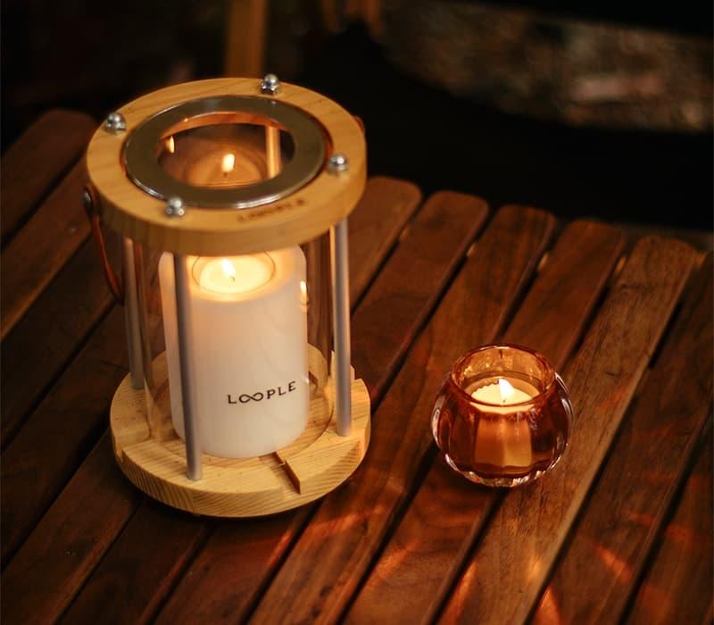アウトドアキャンドル「グローブ」（アンバー） | キャンドルワールド