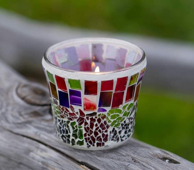 アウトドアキャンドル「モザイク」（アール） | キャンドルワールド