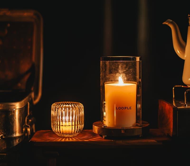 アウトドアキャンドル「ノワ」（クリア） | キャンドルワールド