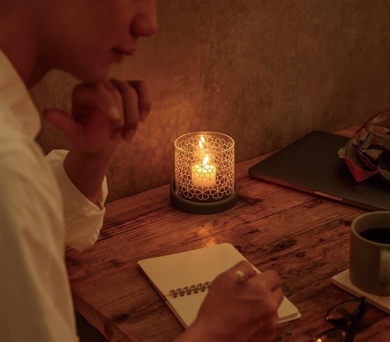 マインドフルネスキャンドルYURAGI type：slope holder | キャンドル