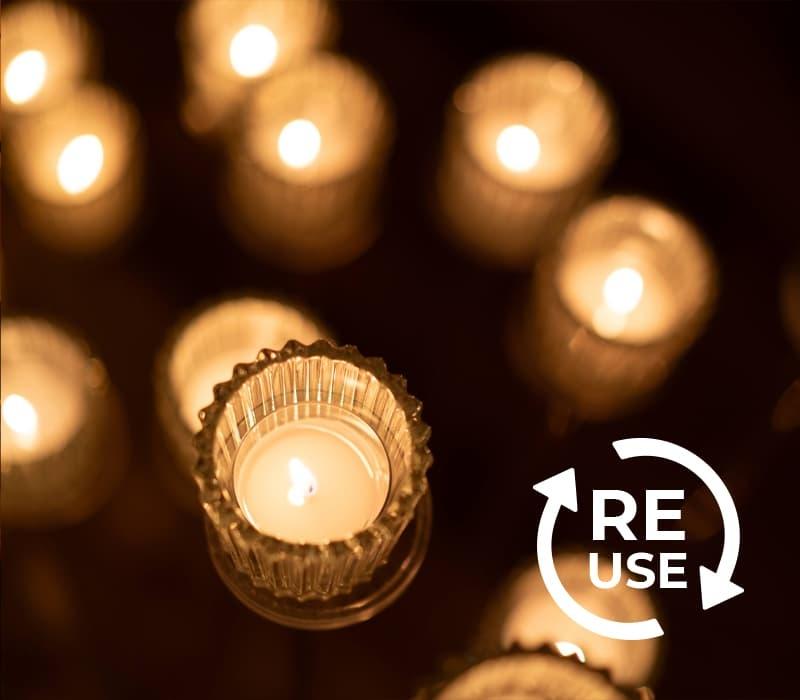 エコリユースカップキャンドル１kgパック