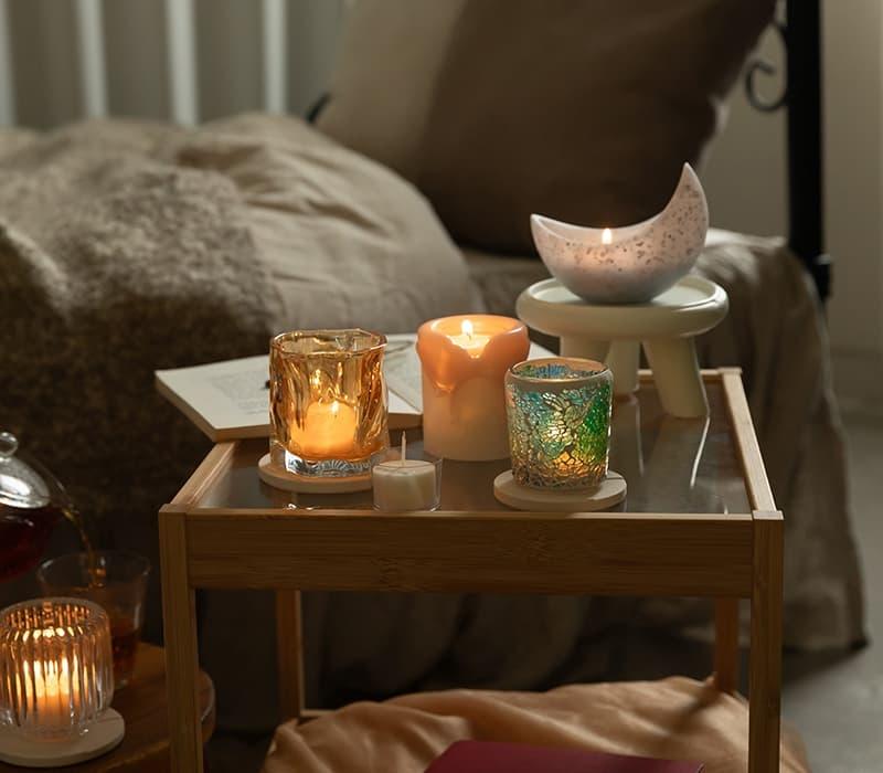 フタ付きモザイクグラス（シエル）