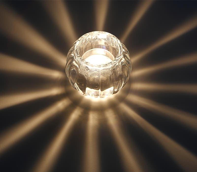 アウトドアキャンドル「グローブ」（クリア）