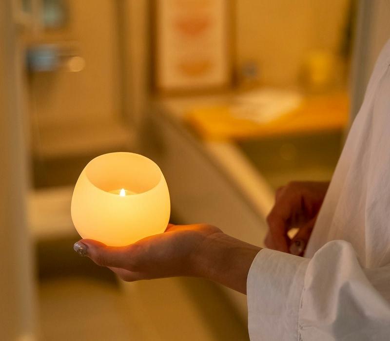 バスアロマキャンドル「プカ」（ラベンダーティー）