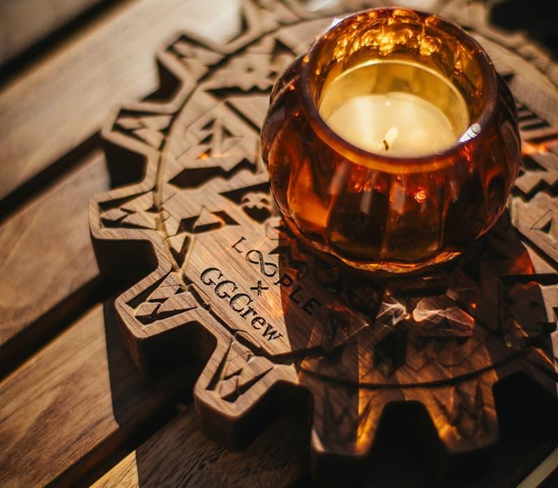 ランタンスタンド（コースター+ハンガー）（LOOPLE×GGCrew