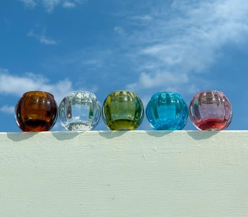 アウトドアキャンドル「グローブ」（アンバー）