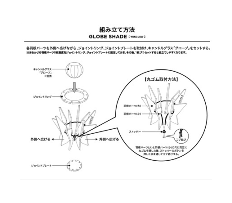 【期間限定予約販売】グローブ用シェード「ウィングロウ」