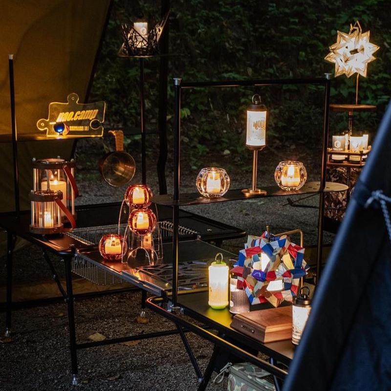 アウトドアキャンドル「グローブ」（アンバー） | キャンドル