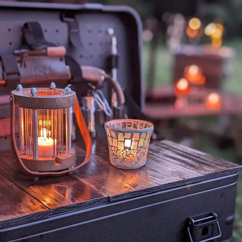 アウトドアキャンドル「モザイク」（アール） | キャンドルワールド