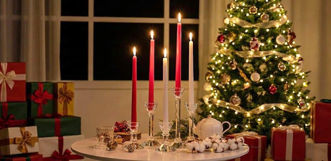 クリスマスの定番!テーパーキャンドル