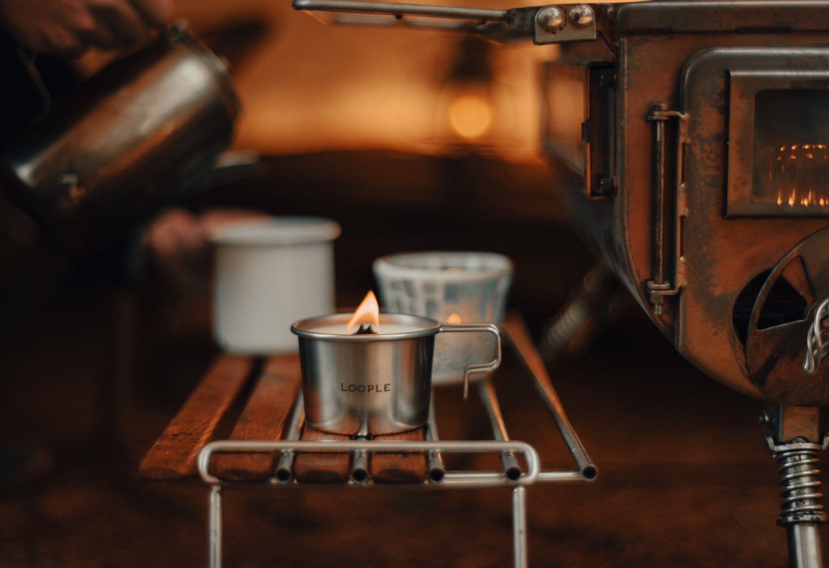 シェラカップアロマキャンドル（シラカバ/シトロネラ）