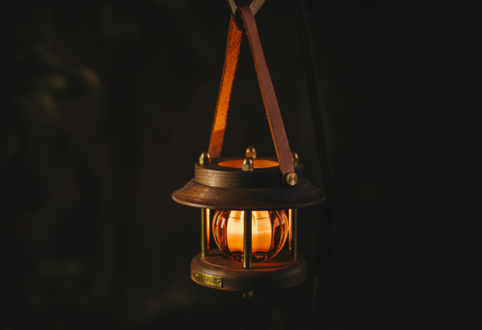 キャンドルランタン「グローブ」（アンバー）