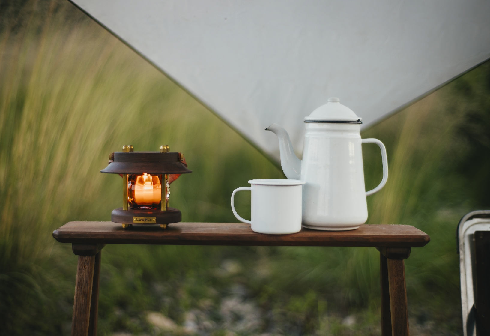 キャンドルランタン「グローブ」（アンバー）