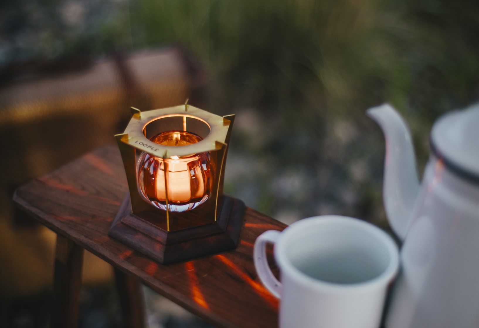 キャンドルウォーマー「グローブ」（アンバー）