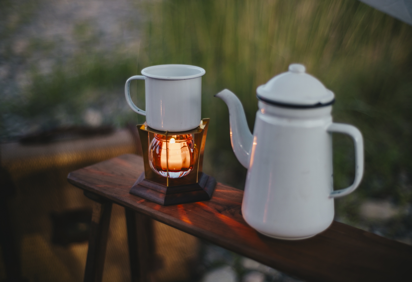 キャンドルウォーマー「グローブ」（アンバー）