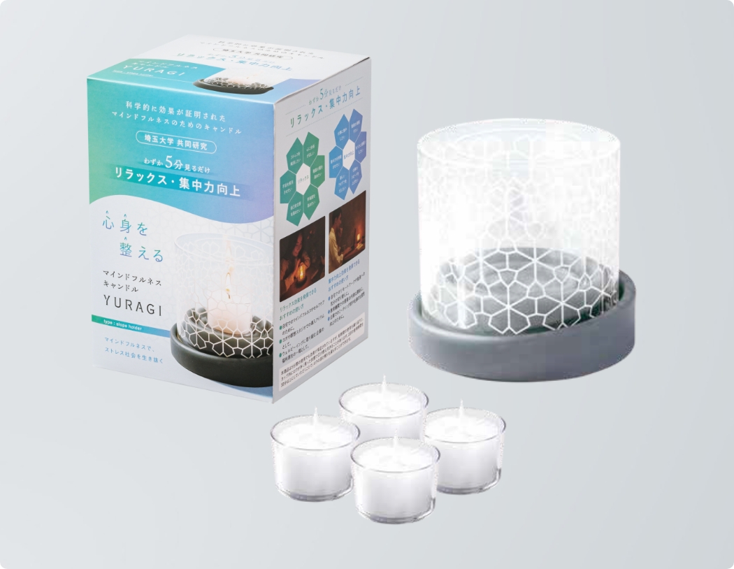 マインドフルネスキャンドル YURAGI type:slope holder